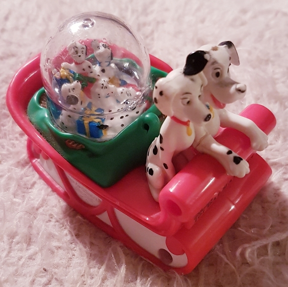 1996 101 Dalmatians Snow Globe Holiday Figure Disney McDonald's Toy TLC - Picture 6 of 16